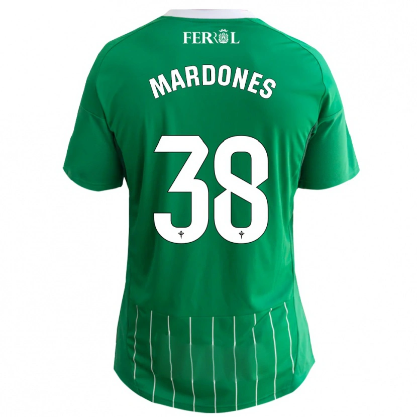 Danxen Pánské Alvaro Mardones #38 Zelená Bílá Domů Hráčské Dresy 2025/26 Dres