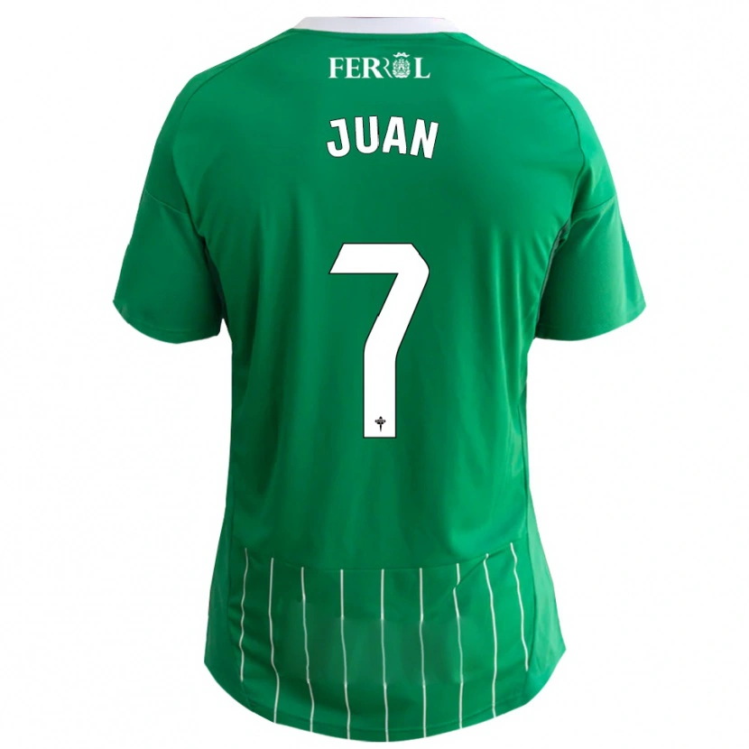 Danxen Pánské Álvaro Juan #7 Zelená Bílá Domů Hráčské Dresy 2025/26 Dres