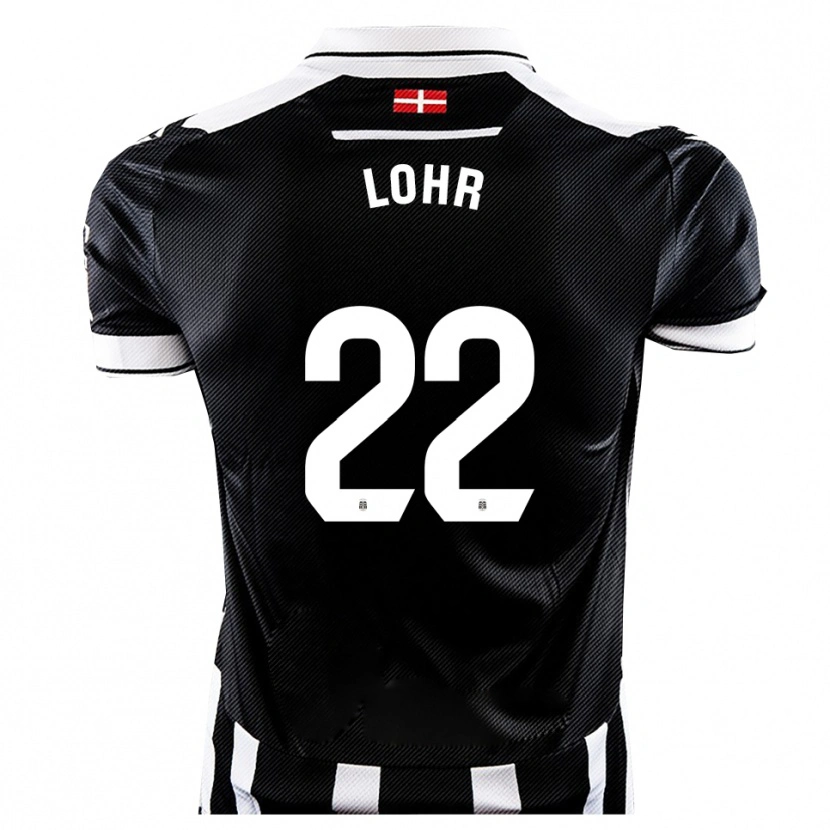 Danxen Pánské Luca Lohr #22 Černá Bílá Domů Hráčské Dresy 2025/26 Dres