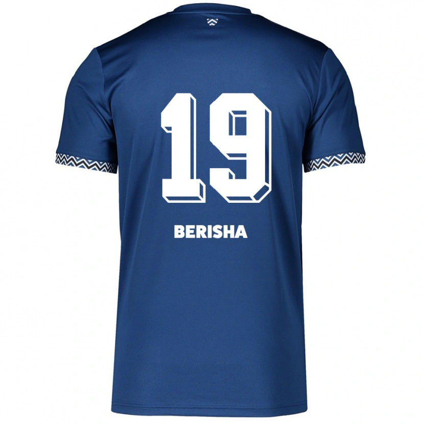 Danxen Pánské Artijola Berisha #19 Námořnická Bílá Domů Hráčské Dresy 2025/26 Dres