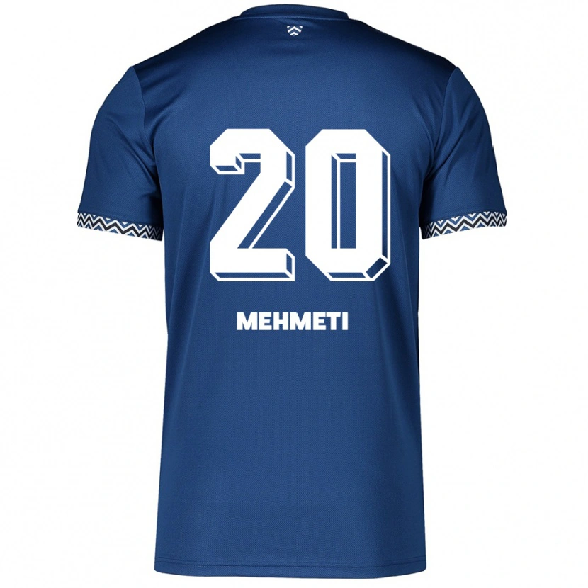 Danxen Pánské Enis Mehmeti #20 Námořnická Bílá Domů Hráčské Dresy 2025/26 Dres
