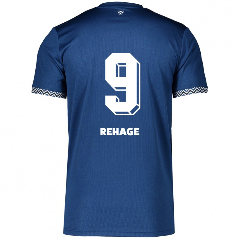 Danxen Pánské Ben Rehage #9 Námořnická Bílá Domů Hráčské Dresy 2025/26 Dres