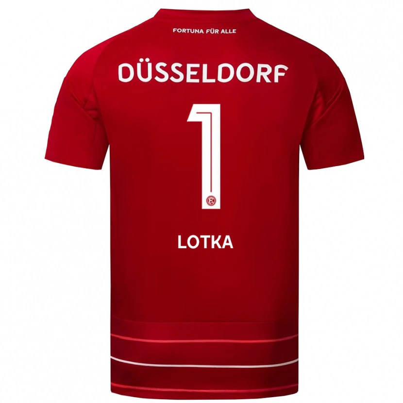 Danxen Pánské Marcel Lotka #1 Červená Bílá Domů Hráčské Dresy 2025/26 Dres