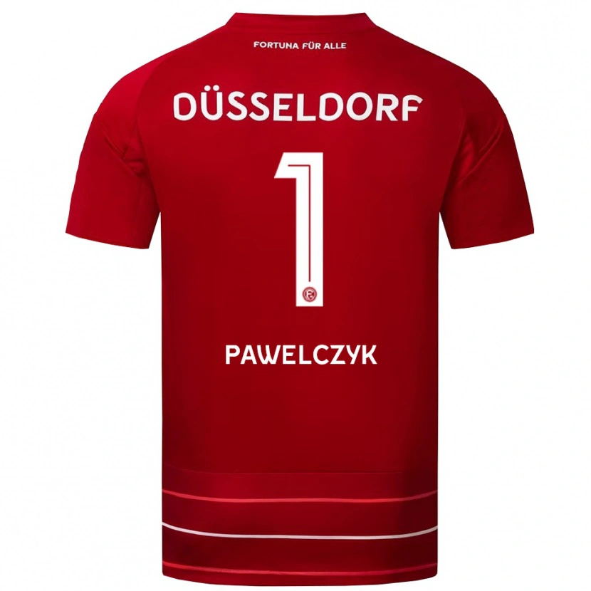 Danxen Pánské Tobias Pawelczyk #1 Červená Bílá Domů Hráčské Dresy 2025/26 Dres