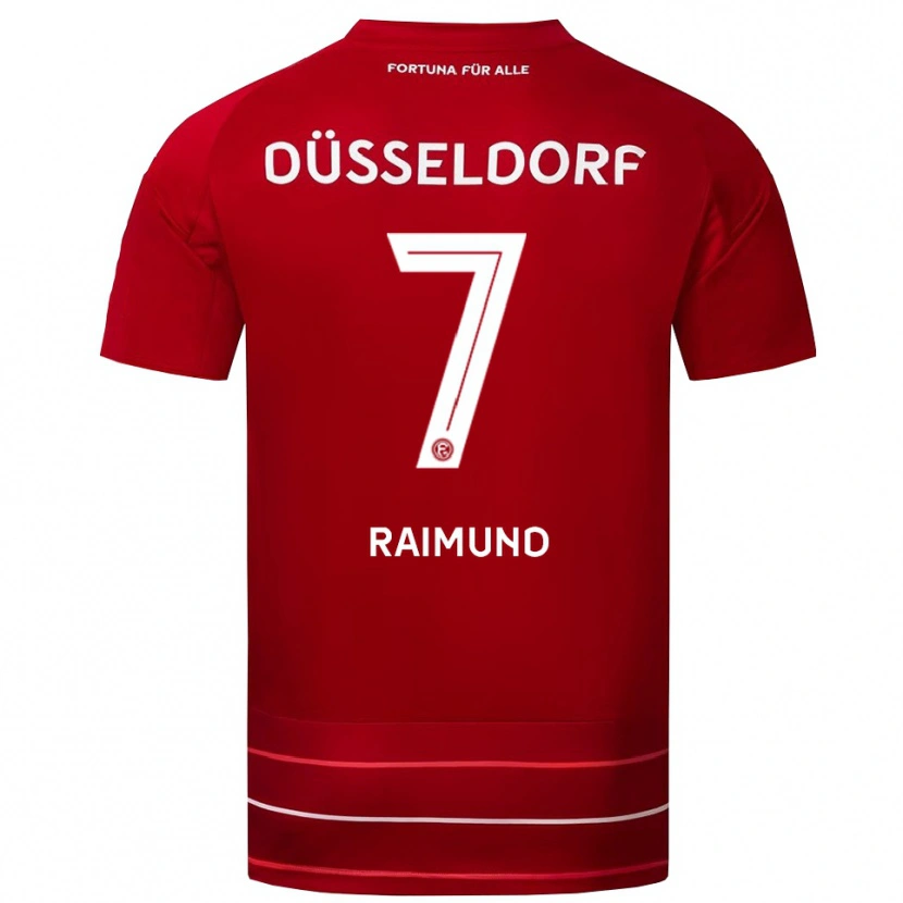 Danxen Pánské Luca Raimund #7 Červená Bílá Domů Hráčské Dresy 2025/26 Dres