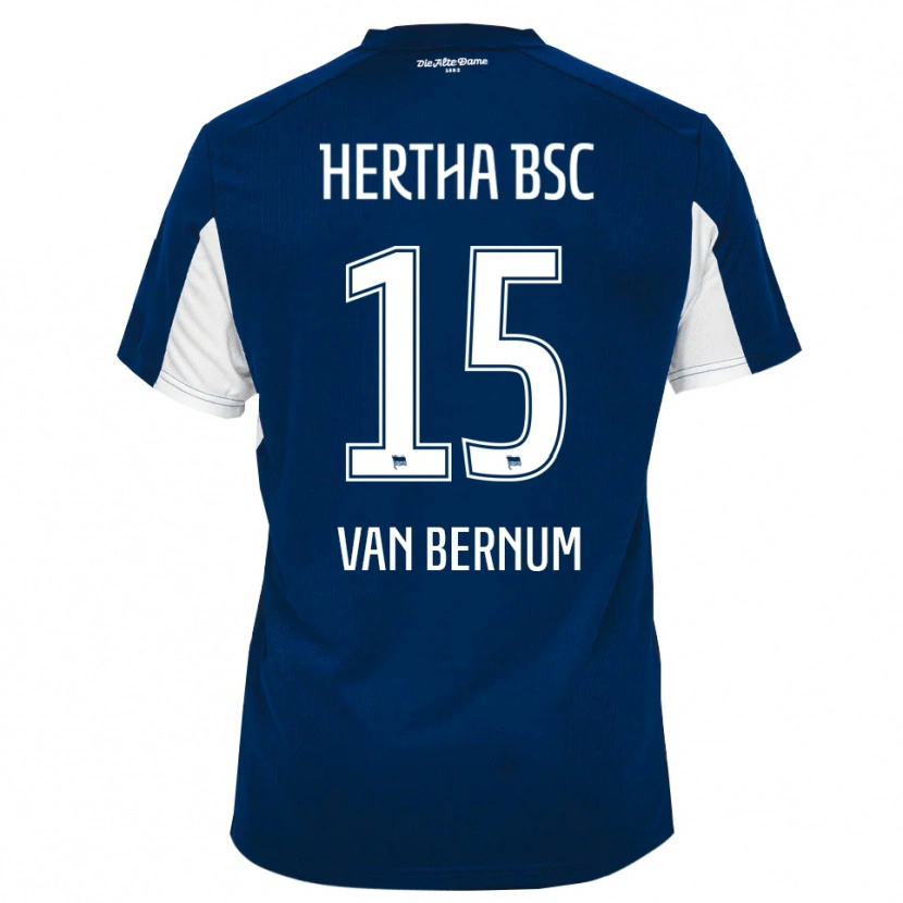 Danxen Pánské Ben Van Bernum #15 Bílá Modrá Domů Hráčské Dresy 2025/26 Dres