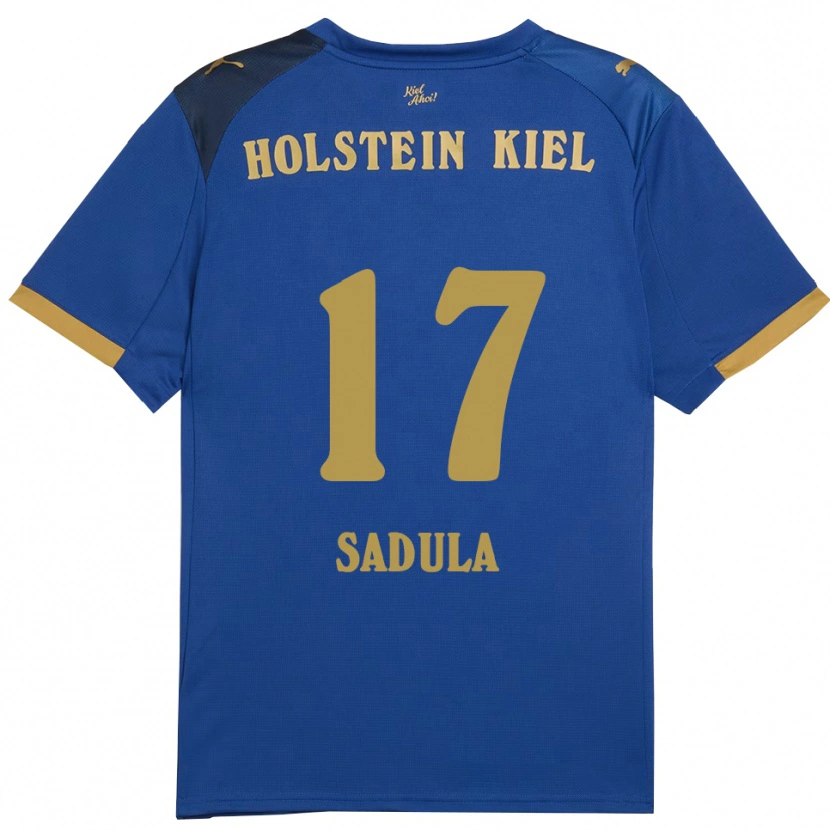 Danxen Pánské Orhun Sadula #17 Modrá Zlatá Domů Hráčské Dresy 2025/26 Dres