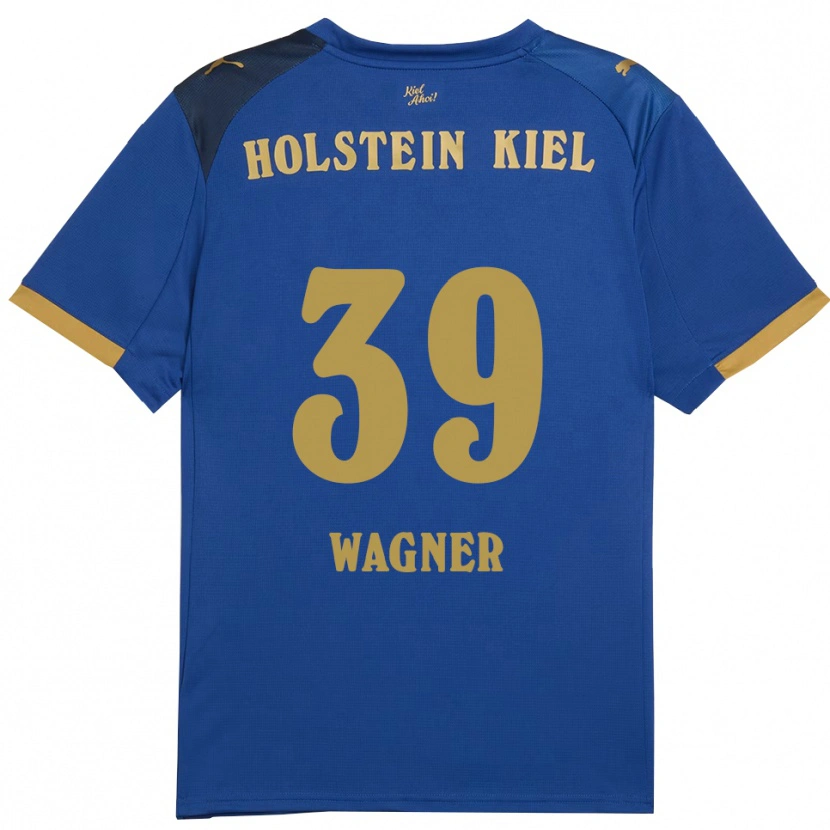 Danxen Pánské Robert Wagner #39 Modrá Zlatá Domů Hráčské Dresy 2025/26 Dres