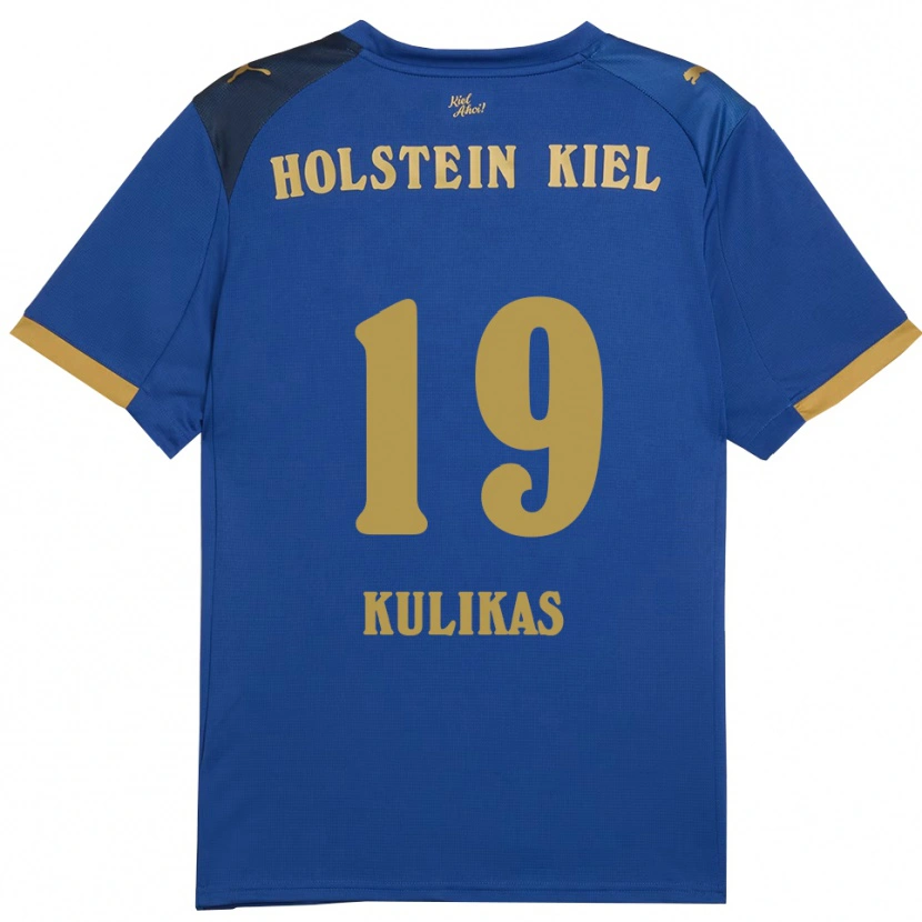 Danxen Pánské Laurynas Kulikas #19 Modrá Zlatá Domů Hráčské Dresy 2025/26 Dres