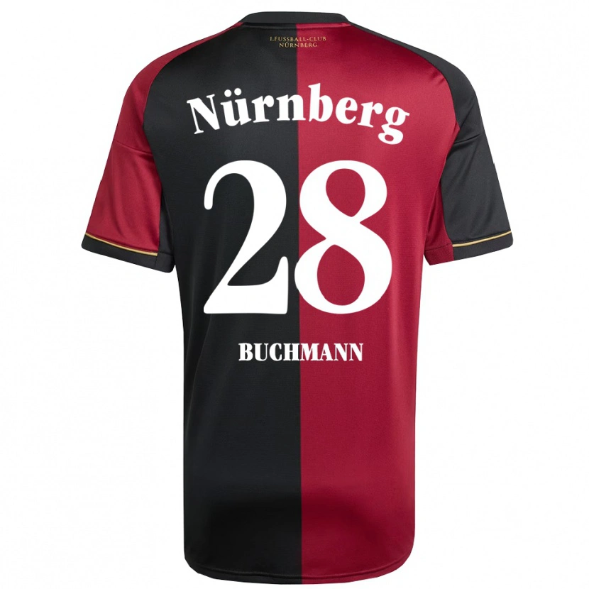 Danxen Pánské Tarek Buchmann #28 Vínová Černá Domů Hráčské Dresy 2025/26 Dres