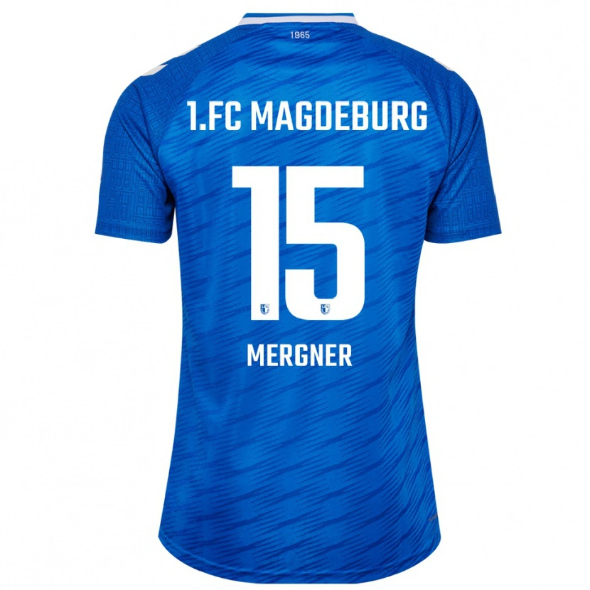 Danxen Pánské Leon Mergner #15 Modrá Bílá Domů Hráčské Dresy 2025/26 Dres