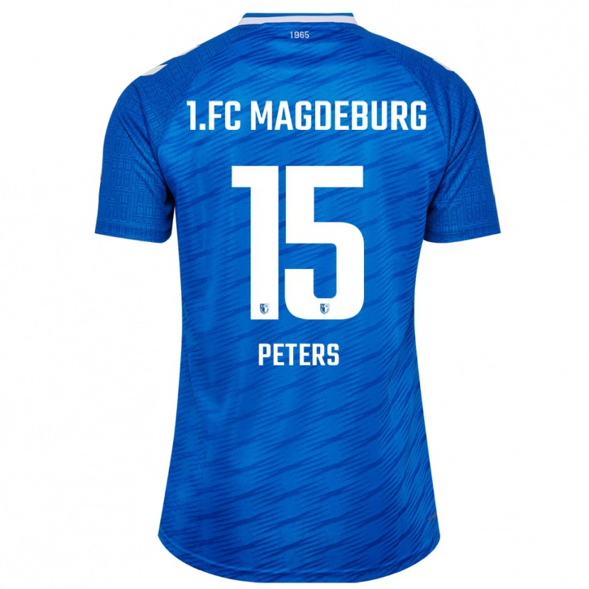 Danxen Pánské Felix Peters #15 Modrá Bílá Domů Hráčské Dresy 2025/26 Dres