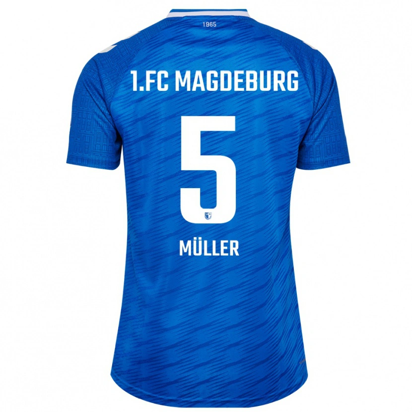 Danxen Pánské Tobias Müller #5 Modrá Bílá Domů Hráčské Dresy 2025/26 Dres
