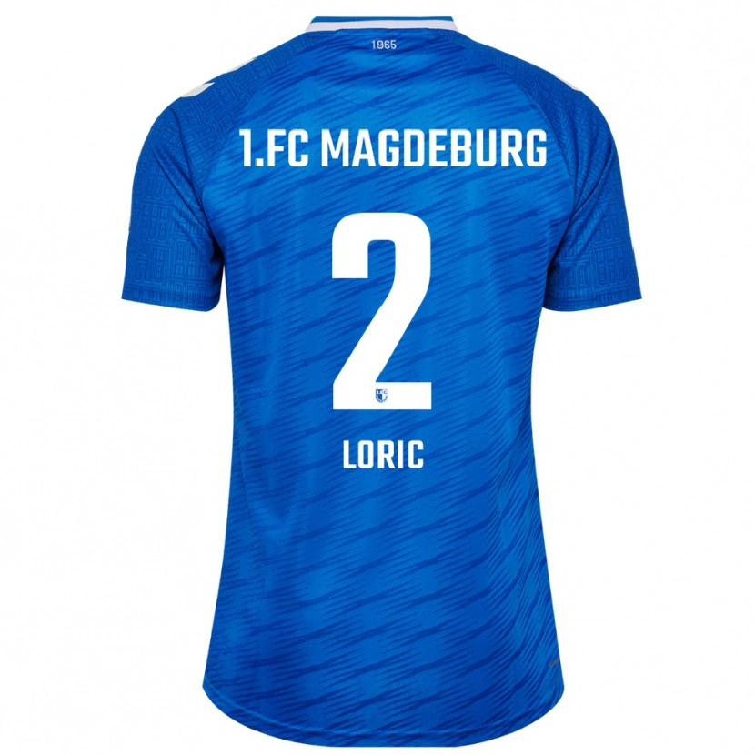 Danxen Pánské Samuel Loric #2 Modrá Bílá Domů Hráčské Dresy 2025/26 Dres