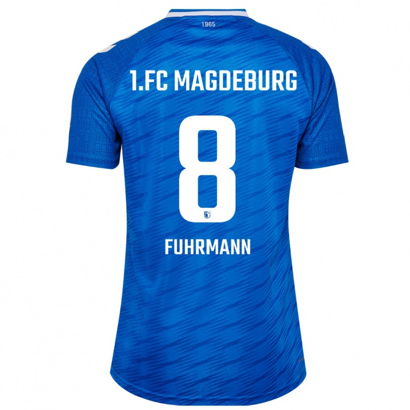 Danxen Pánské Felix Fuhrmann #8 Modrá Bílá Domů Hráčské Dresy 2025/26 Dres