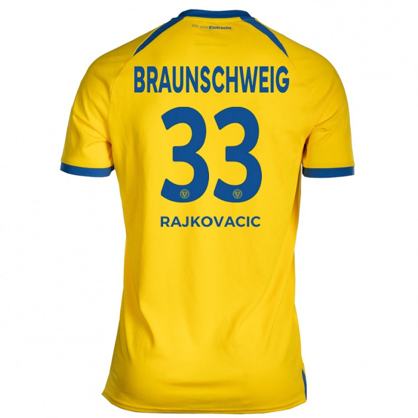 Danxen Pánské Marko Rajkovacic #33 Žlutá Modrá Domů Hráčské Dresy 2025/26 Dres