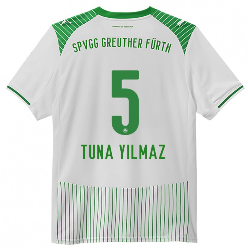 Danxen Pánské Tuna Yilmaz #5 Bílá Zelená Domů Hráčské Dresy 2025/26 Dres