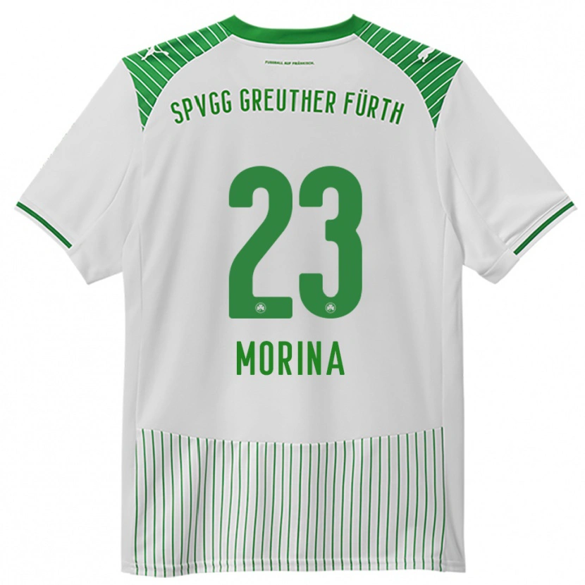 Danxen Pánské Dion Morina #23 Bílá Zelená Domů Hráčské Dresy 2025/26 Dres