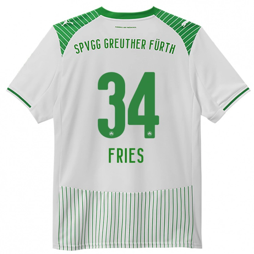 Danxen Pánské Marlon Fries #34 Bílá Zelená Domů Hráčské Dresy 2025/26 Dres