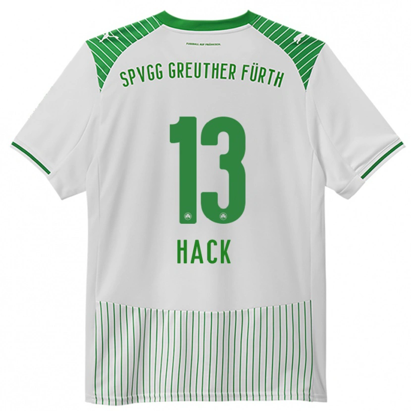 Danxen Pánské Philipp Hack #13 Bílá Zelená Domů Hráčské Dresy 2025/26 Dres
