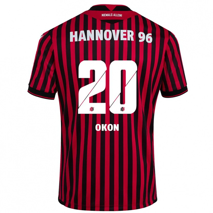Danxen Pánské Ime Okon #20 Červená Černá Domů Hráčské Dresy 2025/26 Dres