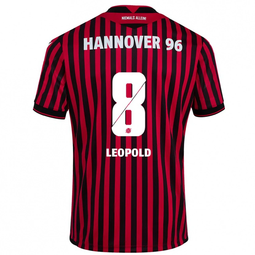 Danxen Pánské Enzo Leopold #8 Červená Černá Domů Hráčské Dresy 2025/26 Dres