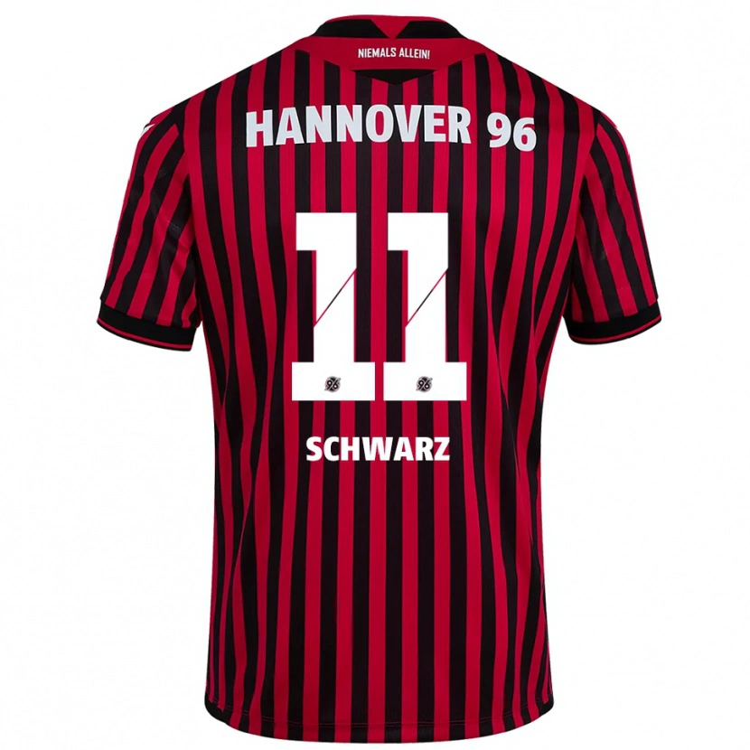 Danxen Pánské Oskar Schwarz #11 Červená Černá Domů Hráčské Dresy 2025/26 Dres