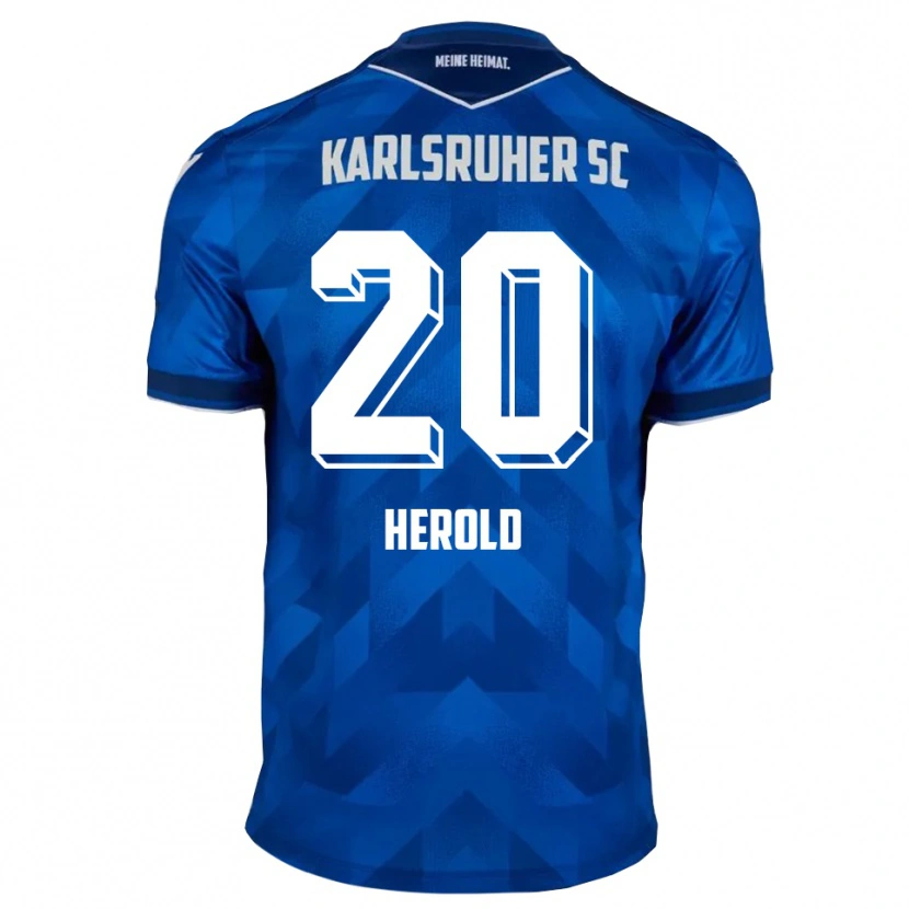 Danxen Pánské David Herold #20 Modrá Bílá Domů Hráčské Dresy 2025/26 Dres