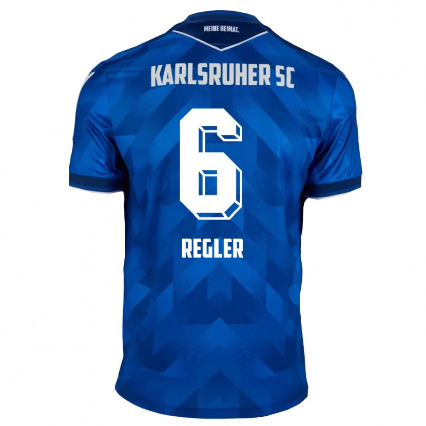 Danxen Pánské Nick Regler #6 Modrá Bílá Domů Hráčské Dresy 2025/26 Dres