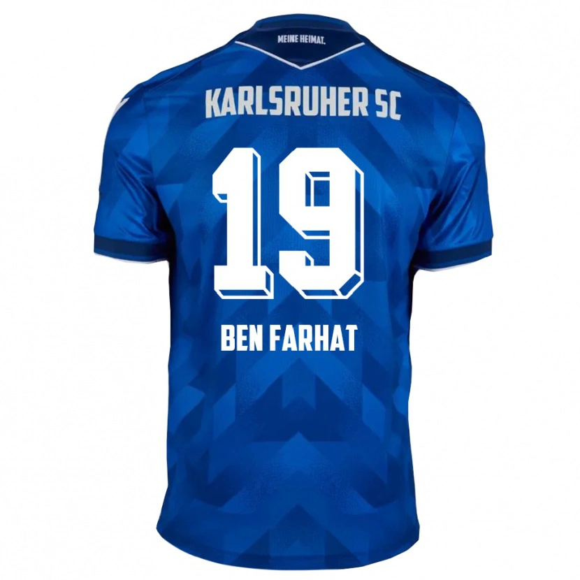 Danxen Pánské Louey Ben Farhat #19 Modrá Bílá Domů Hráčské Dresy 2025/26 Dres