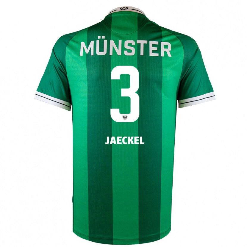 Danxen Pánské Paul Jaeckel #3 Zelená Bílá Domů Hráčské Dresy 2025/26 Dres