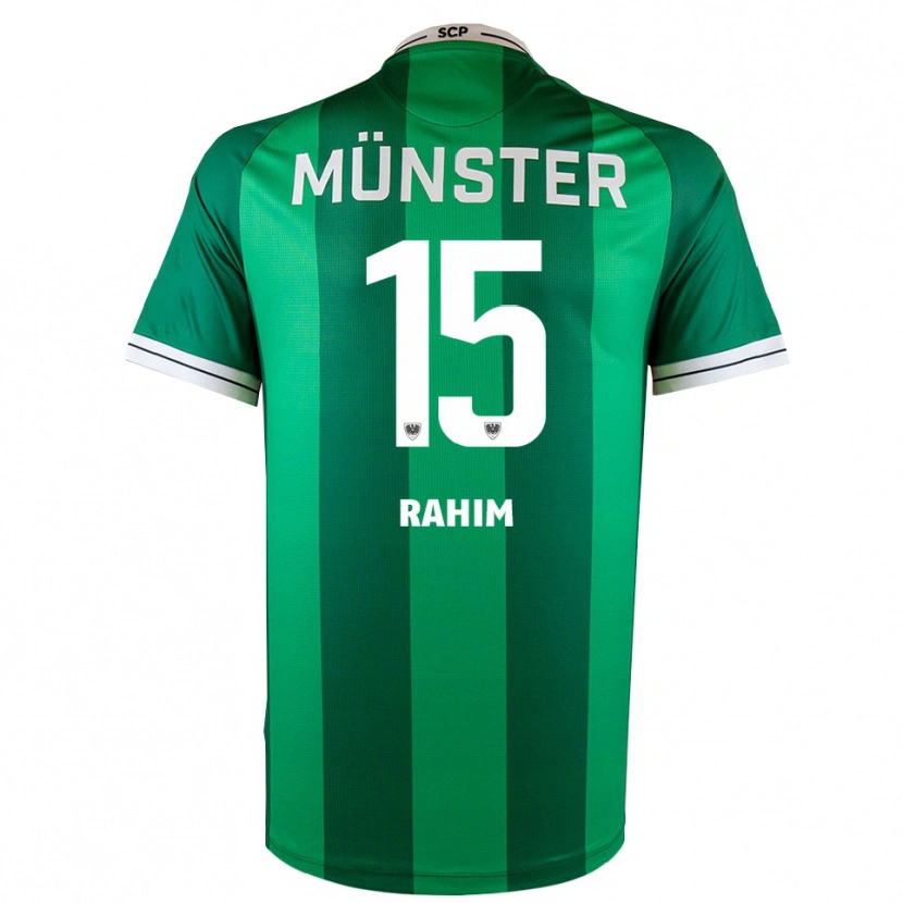 Danxen Pánské David Rahim #15 Zelená Bílá Domů Hráčské Dresy 2025/26 Dres