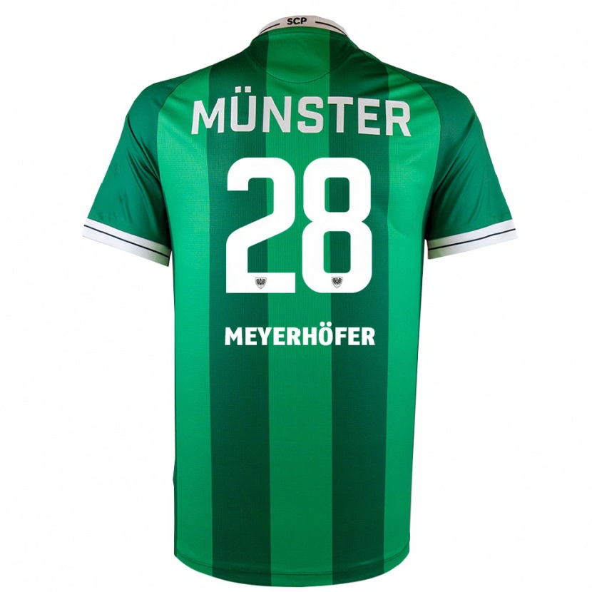 Danxen Pánské Marco Meyerhöfer #28 Zelená Bílá Domů Hráčské Dresy 2025/26 Dres