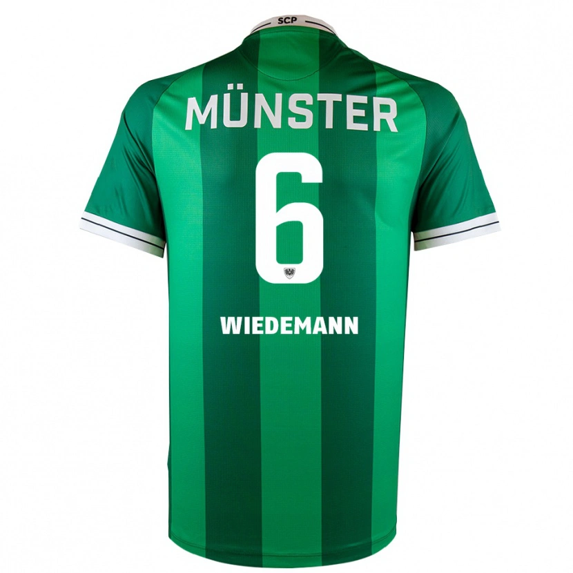Danxen Pánské Lino Wiedemann #6 Zelená Bílá Domů Hráčské Dresy 2025/26 Dres