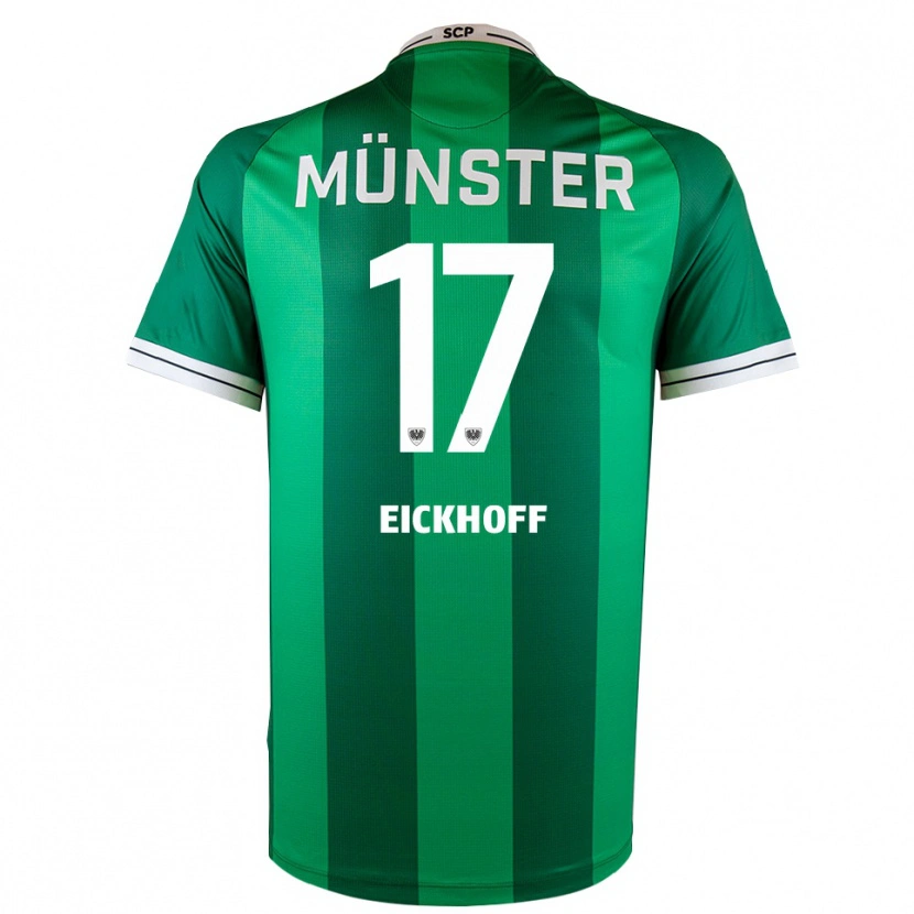 Danxen Pánské Bennet Eickhoff #17 Zelená Bílá Domů Hráčské Dresy 2025/26 Dres