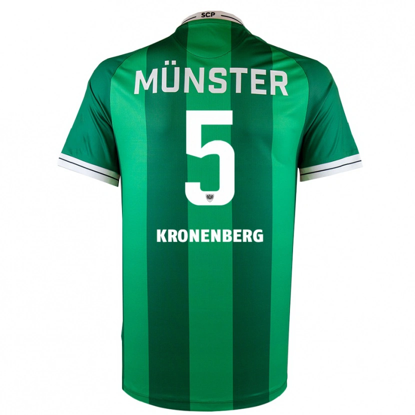 Danxen Pánské Ben Kronenberg #5 Zelená Bílá Domů Hráčské Dresy 2025/26 Dres