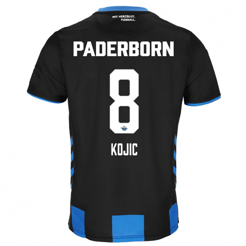 Danxen Pánské Medin Kojic #8 Černá Modrá Domů Hráčské Dresy 2025/26 Dres