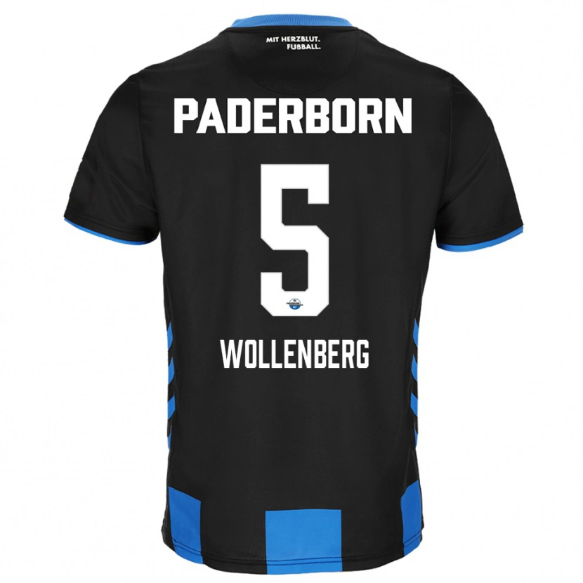 Danxen Pánské Paul Wollenberg #5 Černá Modrá Domů Hráčské Dresy 2025/26 Dres