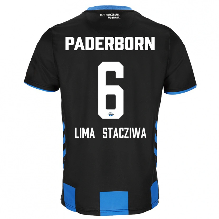 Danxen Pánské Neo Lima Stacziwa #6 Černá Modrá Domů Hráčské Dresy 2025/26 Dres