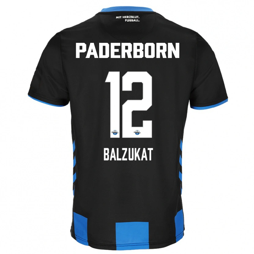 Danxen Pánské Jens Balzukat #12 Černá Modrá Domů Hráčské Dresy 2025/26 Dres