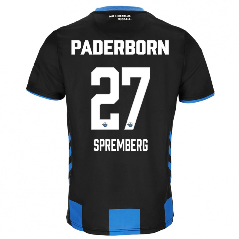 Danxen Pánské Lenn Spremberg #27 Černá Modrá Domů Hráčské Dresy 2025/26 Dres