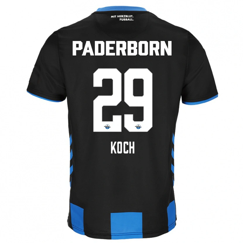 Danxen Pánské Henrik Koch #29 Černá Modrá Domů Hráčské Dresy 2025/26 Dres
