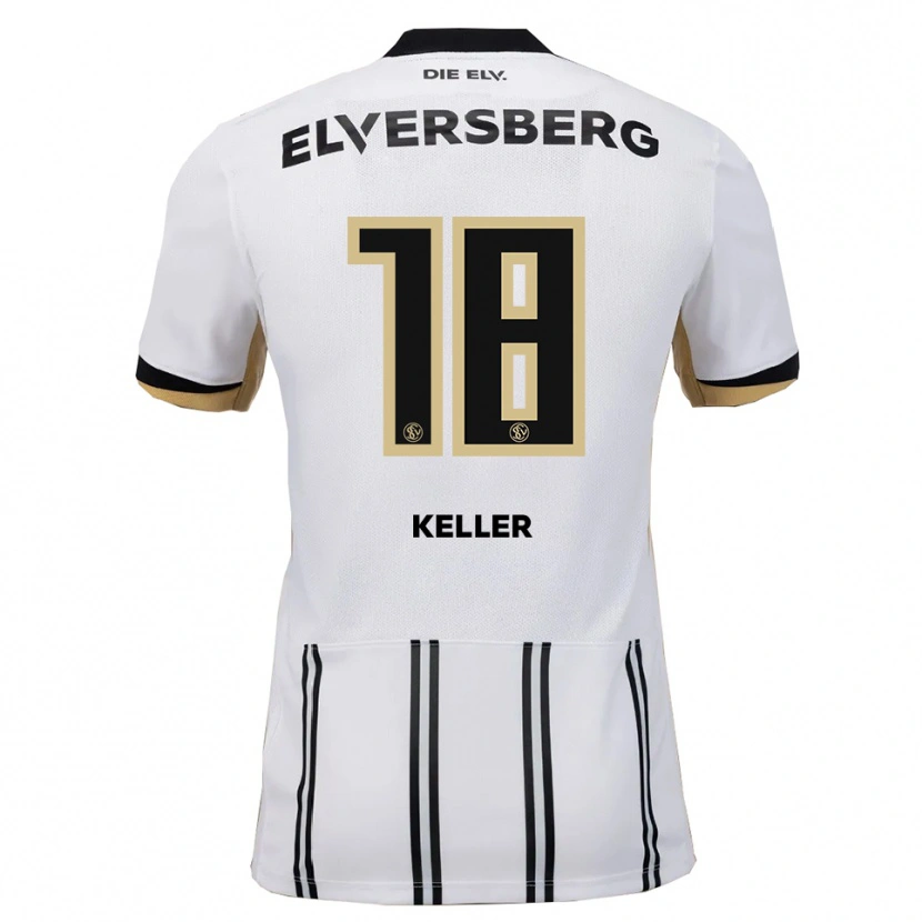Danxen Pánské Tyler Keller #18 Bílá Černá Domů Hráčské Dresy 2025/26 Dres