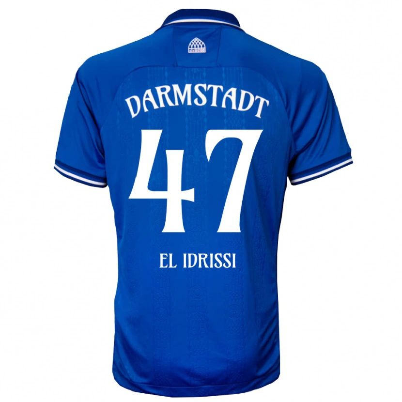 Danxen Pánské Othmane El Idrissi #47 Modrá Bílá Domů Hráčské Dresy 2025/26 Dres