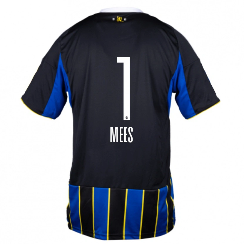 Danxen Pánské Alexander Mees #1 Modrá Černá Žlutá Domů Hráčské Dresy 2025/26 Dres