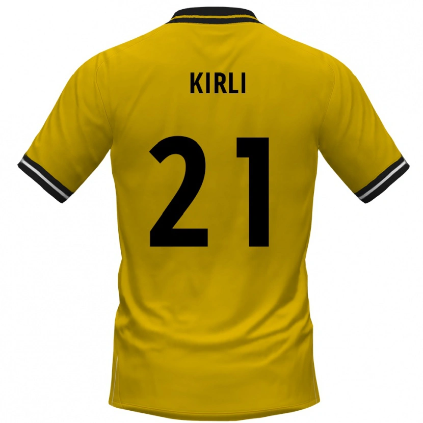 Danxen Pánské Celil-Noah Kirli #21 Žlutá Černá Domů Hráčské Dresy 2025/26 Dres