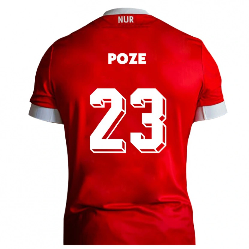 Danxen Pánské Paulas Poze #23 Červená Bílá Domů Hráčské Dresy 2025/26 Dres