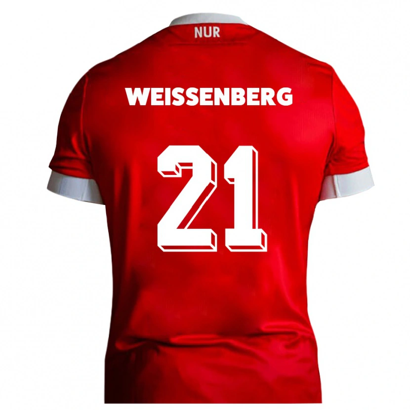 Danxen Pánské Shawn Weißenberg #21 Červená Bílá Domů Hráčské Dresy 2025/26 Dres