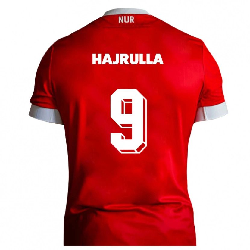 Danxen Pánské Romarjo Hajrulla #9 Červená Bílá Domů Hráčské Dresy 2025/26 Dres