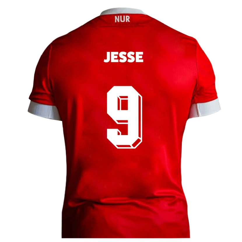 Danxen Pánské Lennard Jesse #9 Červená Bílá Domů Hráčské Dresy 2025/26 Dres